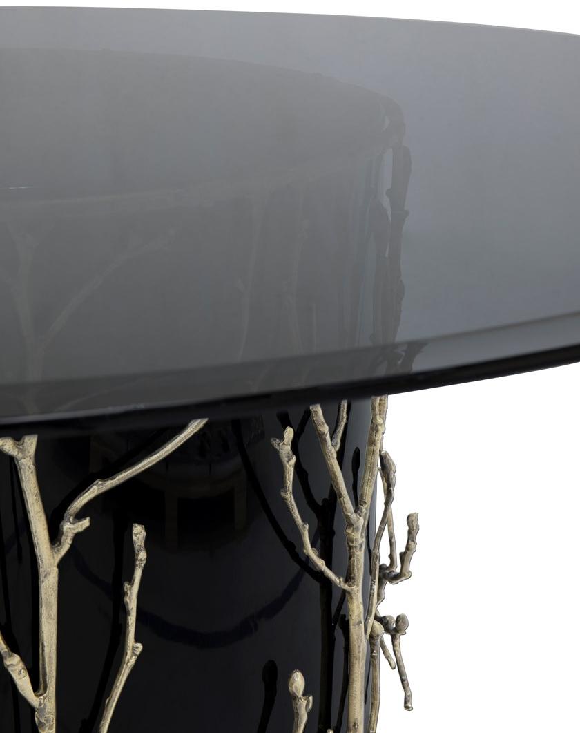 KOKET Круглый стол из лакированного стекла Enchanted sun-id-1424536 - Вид №2