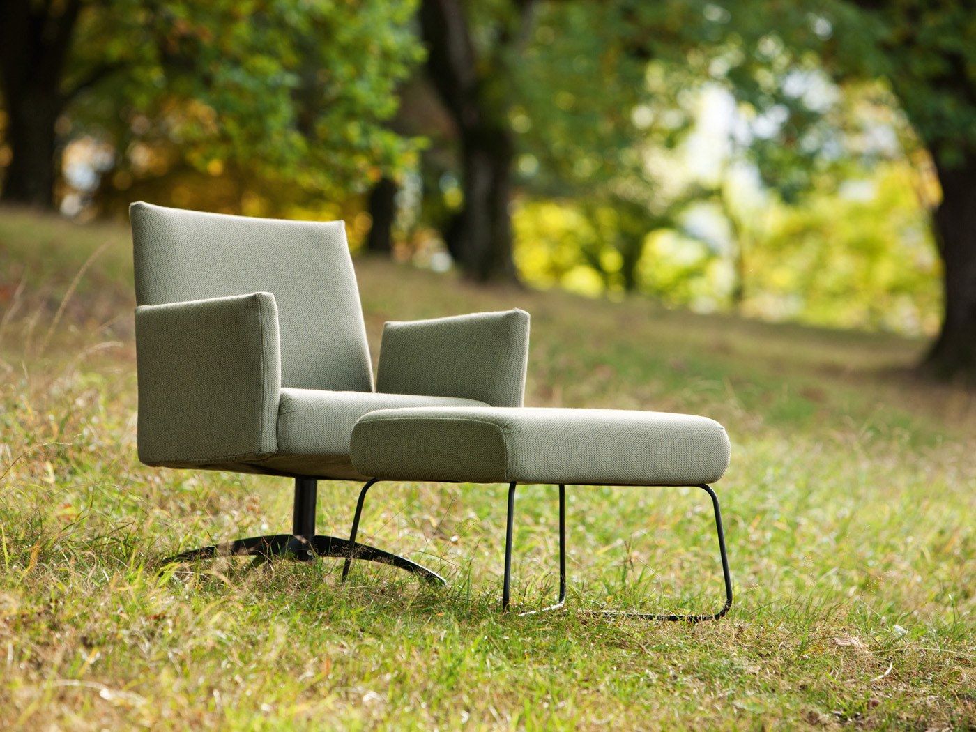 Тканевое вращающееся кресло с подлокотниками FISCHER MÖBEL Kalos ARCH-00067697 - Вид №3