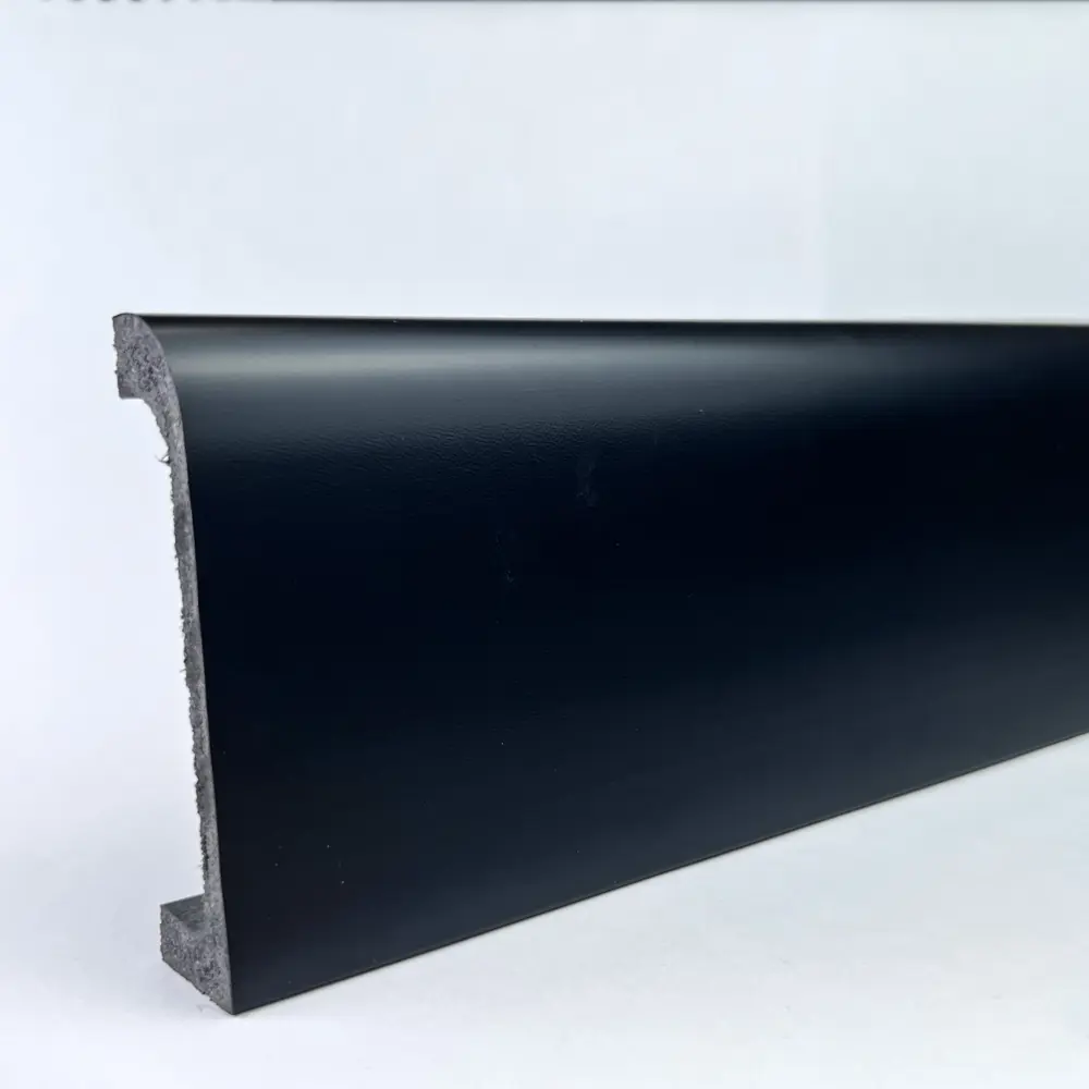 Плинтус Bello Deco 80x19x2000 мм ударопрочный влагостойкий дюрополимер черный антрацит STLM-2161683