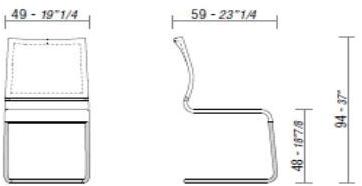 ESTEL GROUP Консольный стул из сетки Verso sun-id-1502372 - Вид №2