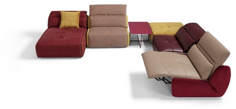 Egoitaliano Модульный кожаный диван с электроприводом Selfy sun-id-1432085 - Вид №3