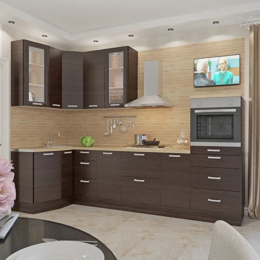 Фальшпанель для навесного шкафа «Шоколад» 35х70 см, цвет шоколад DELINIA STLM-2019140 - Вид №2