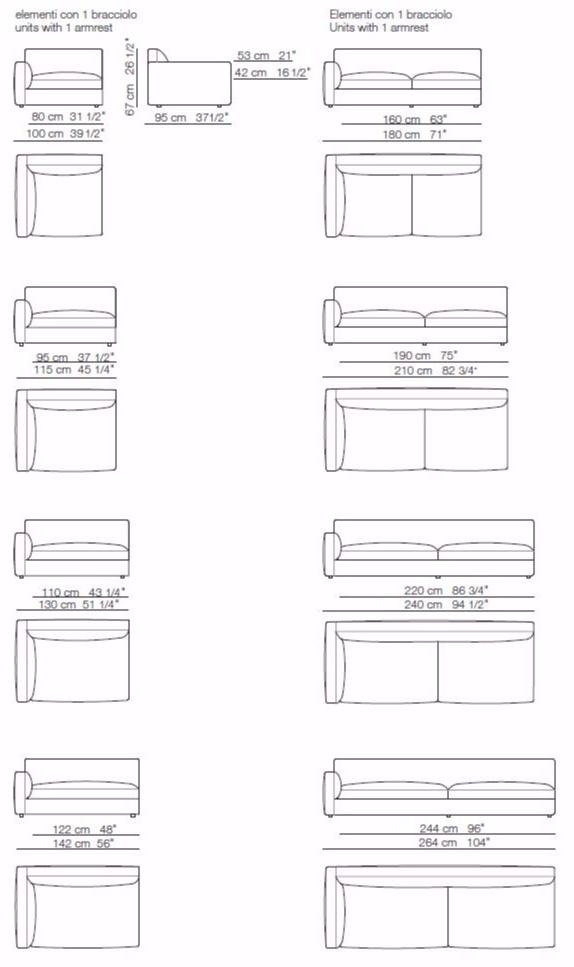 arflex Угловой диван с тканевой обивкой Rendez-vous sun-id-1444697 - Вид №10