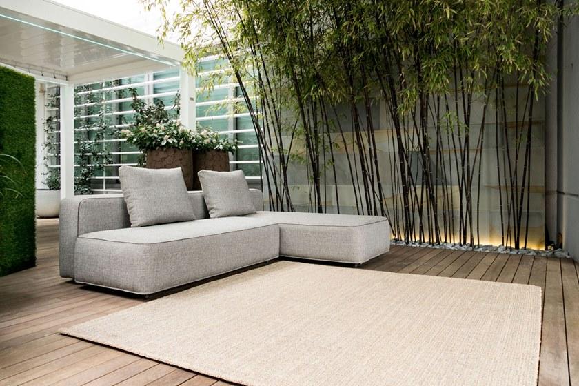 G.T.DESIGN Однотонный прямоугольный коврик ручной работы из растительных волокон Coconutrug sun-id-1513661 - Вид №1