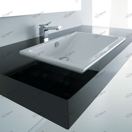 LH06050101 Подвесная раковина настенная овальная Disegno Ceramica  белая 