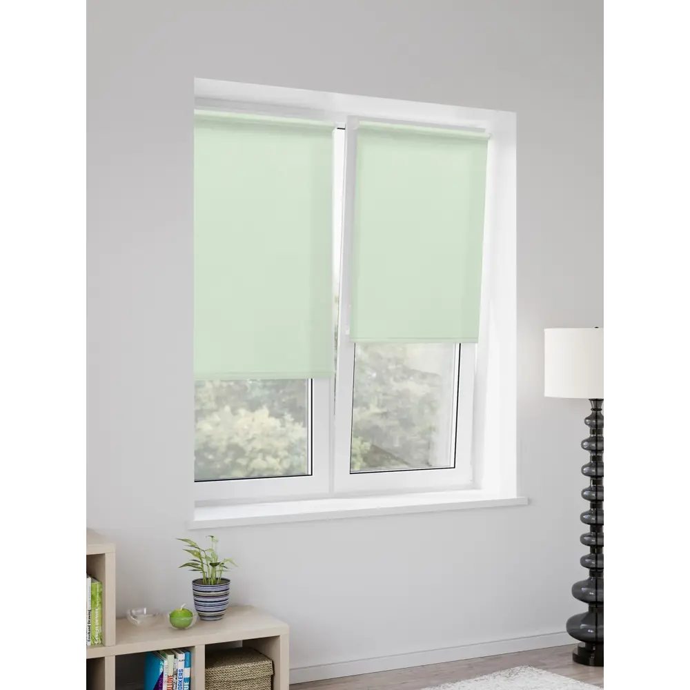 Штора рулонная Miamoza 50x160 см цвет салатовый Плайн STLM-2169265 - Вид №2