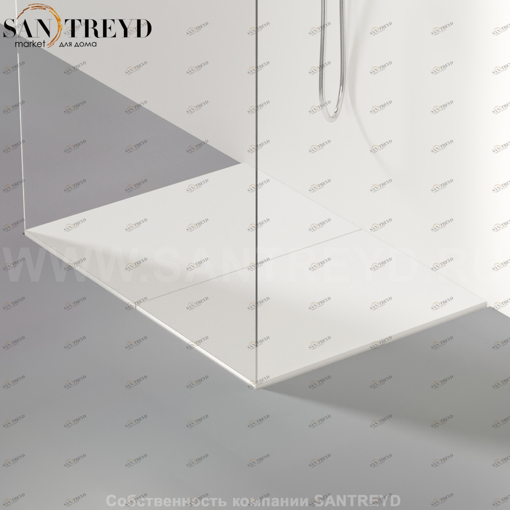 Душевой поддон FLAT D белый. Размеры: длина с 70 до 240 см, глубина с 70 до 100 см Agape APED7010070240Z