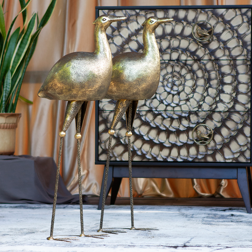 77081 Скульптура Цапля Бронза BOGACHO 4627163961762 - Вид №7