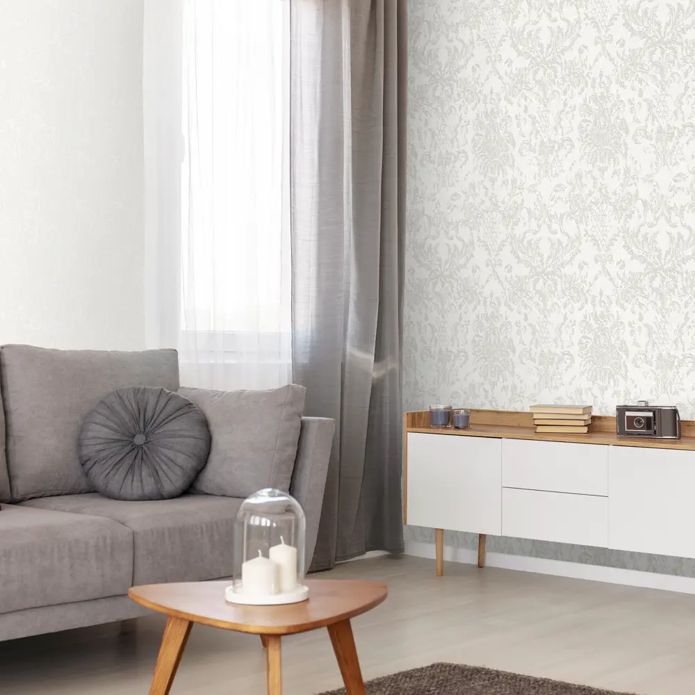 Обои флизелиновые Ateliero Azzurro бежевые 1.06 м AT281302 STLM-2107696 - Вид №3