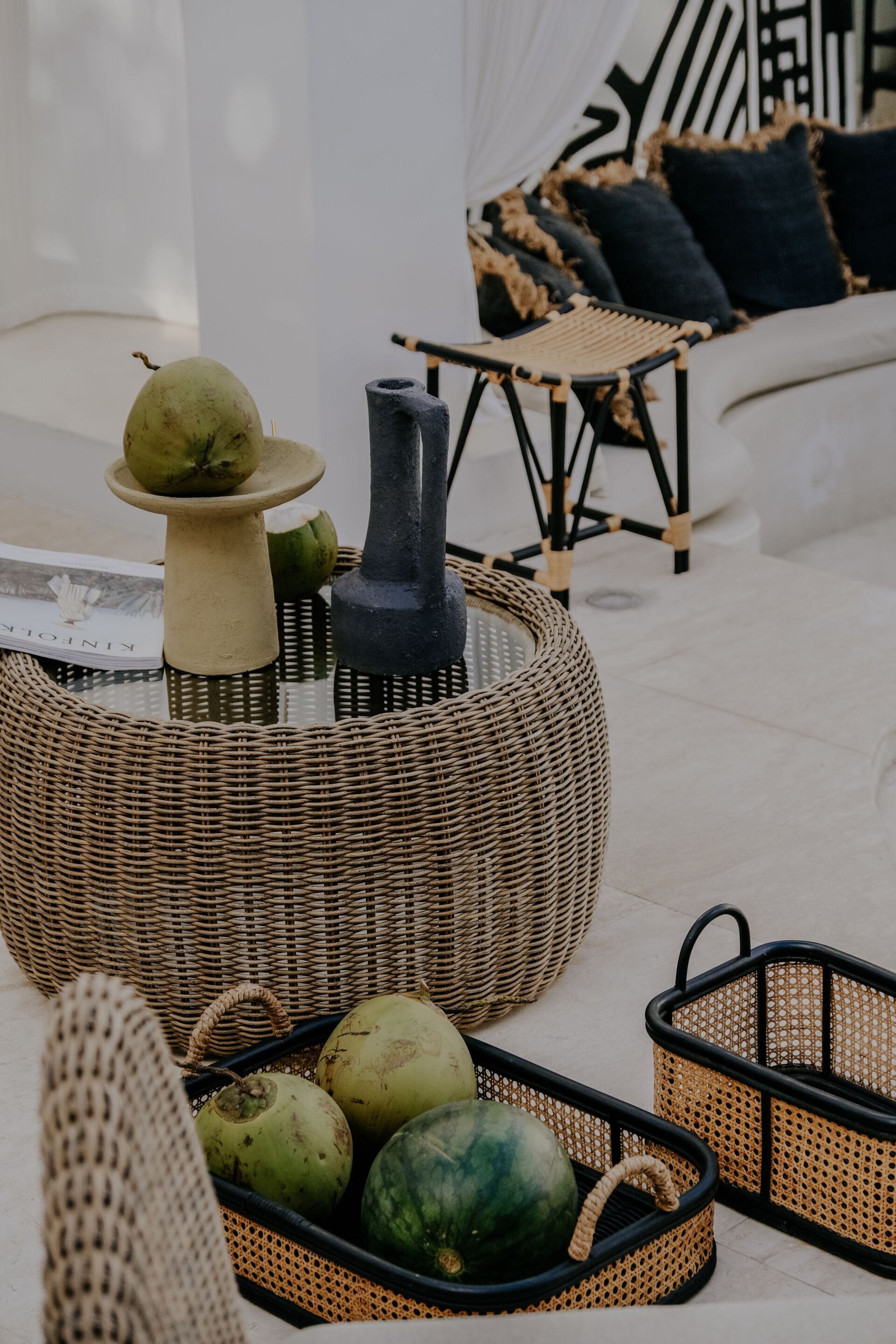 Круглый веревочный садовый столик cbdesign Zoya ARCH-00108245 - Вид №8