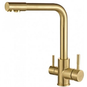 Steel Hammer SH 801 INOX BRONZE PVD Смеситель для кухни Zorg 335 x 312
