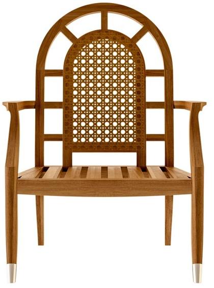 ASTELLO Садовое кресло из тика с подлокотниками Jonquille Jq.sb2.f1 - Вид №2