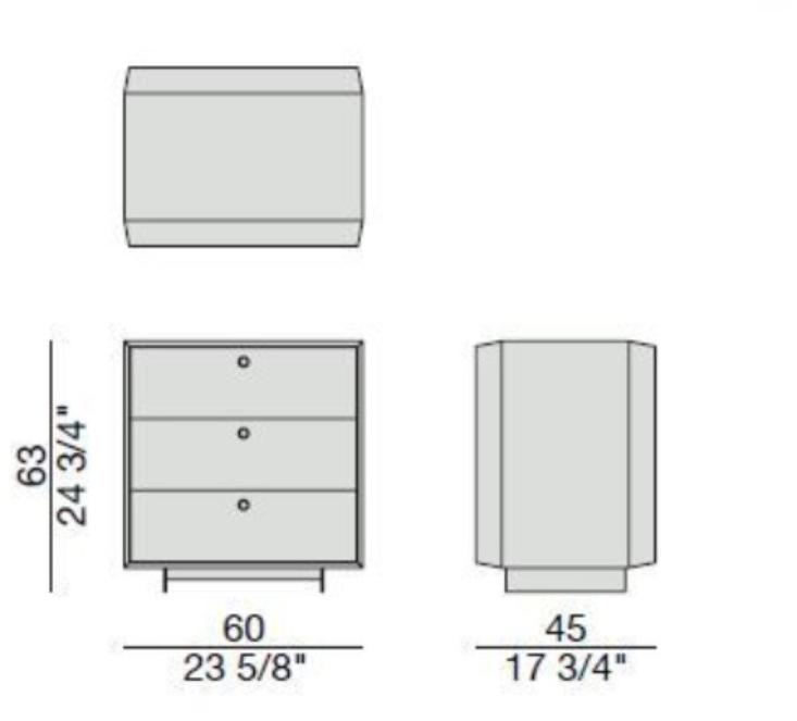 Porada Прямоугольная тумбочка из ореха Eighteen sun-id-1500236 - Вид №3