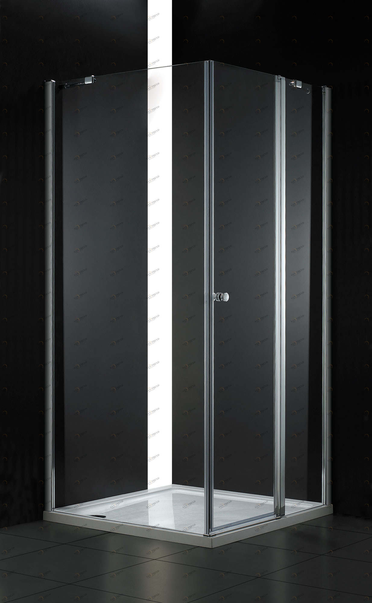 Душевой уголок CEZARES ELENA-W-A-12-100-P-Cr-R