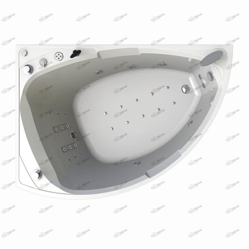 Гидромассаж "Спортивный Chrome" на ванну Астория (двигатель 1500 Вт, система "Turbo-pool", миниджет Релакс - 12 шт., джет Релакс - 6 шт., джет Линц, Магнус - 1 шт.) Radomir 1-65-2-0-3-019