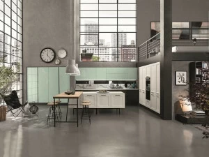 Febal Casa Модульная кухня с островом с ручками