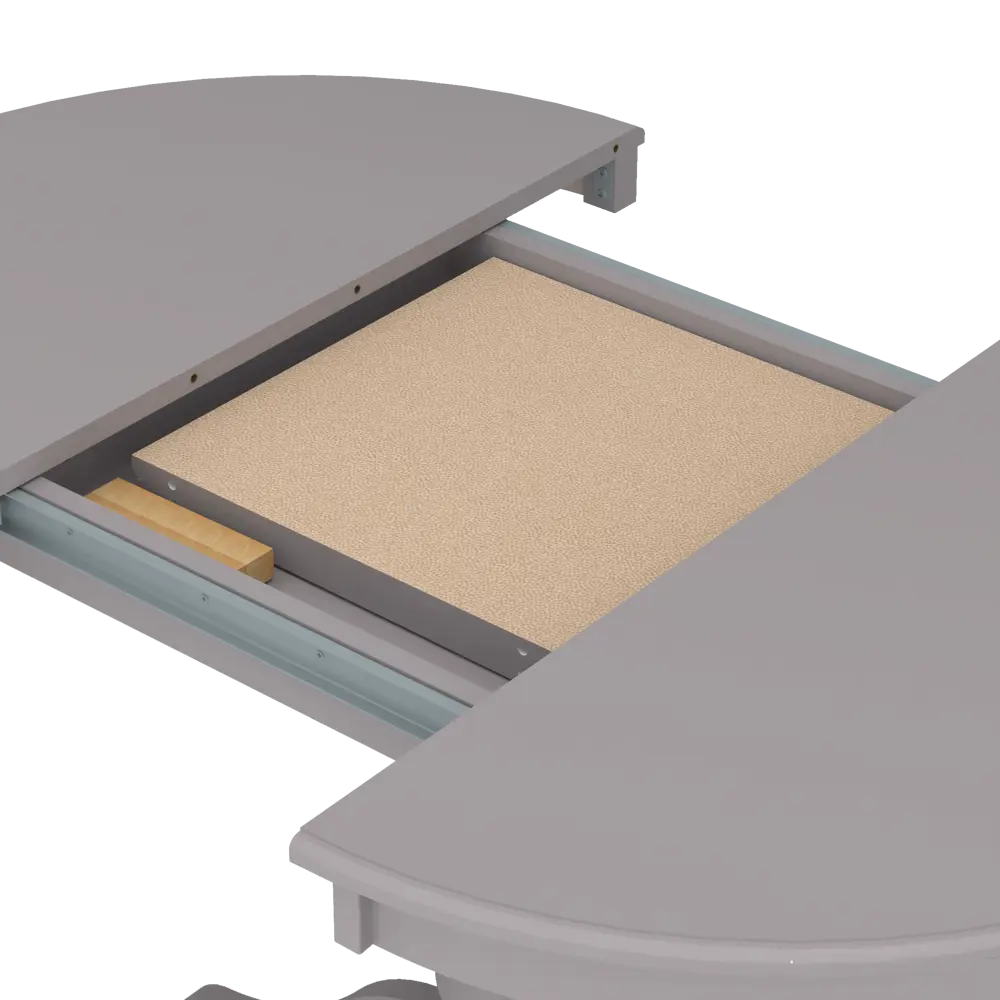 Стол кухонный Delinia Версаль раскладной 90-130x90 см круг дерево цвет графит STLM-2151488 - Вид №8