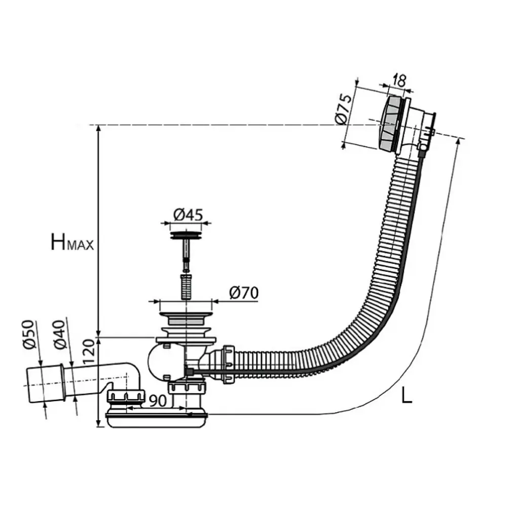 Ванна AM.PM X-Joy 3 в 1 акриловая 170x70 см STLM-2022127 - Вид №3