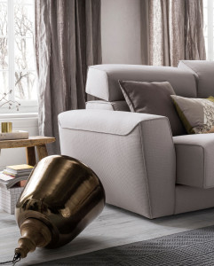 Угловой диван из ткани