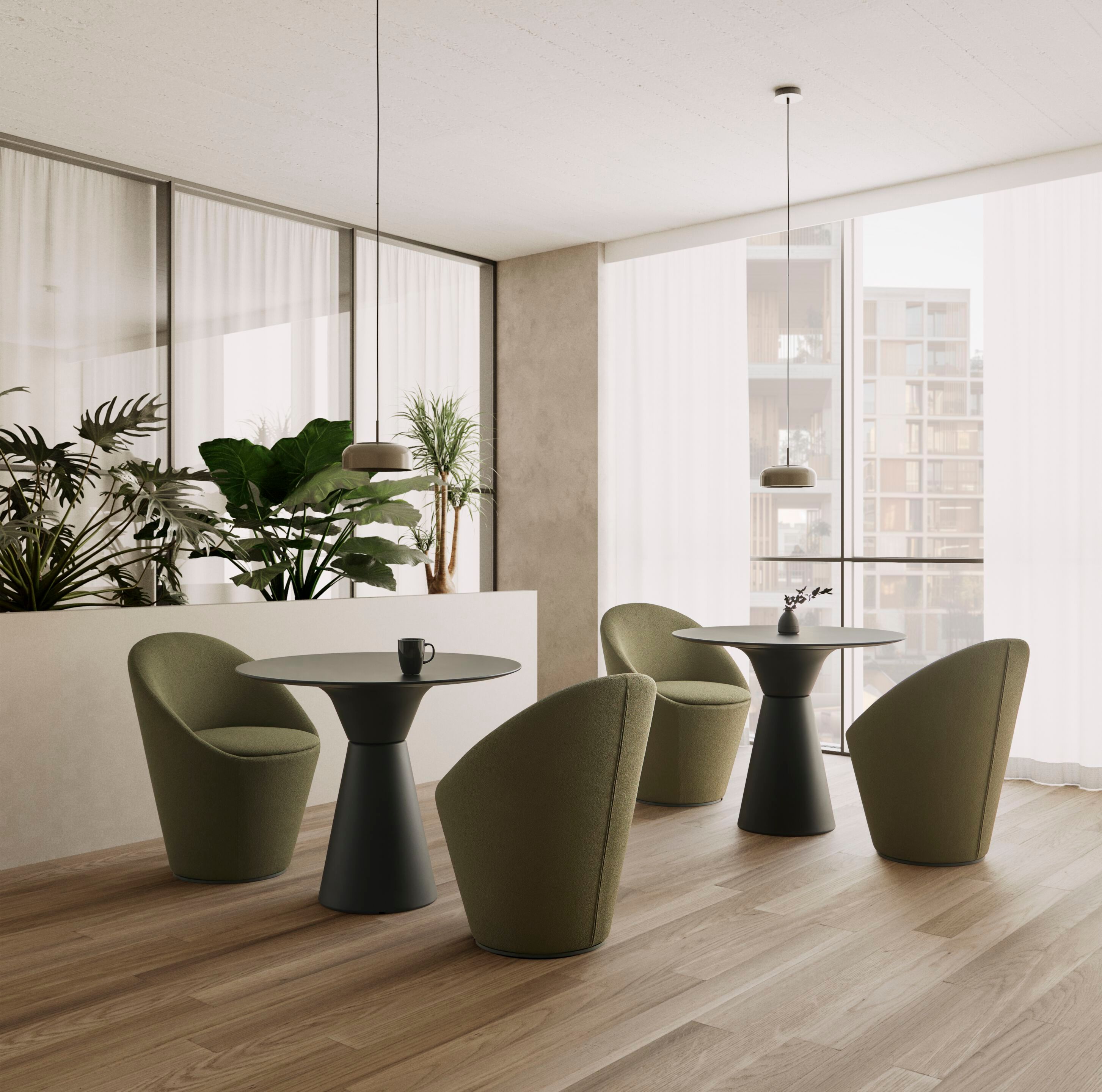 Мягкий стул из ткани INCLASS Wabao ARCH-00052000 - Вид №4