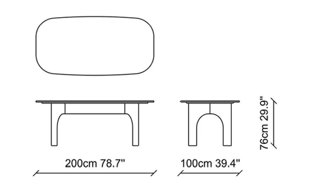 Деревянный обеденный стол с травертиновой столешницей NDESIGN Ezora ARCH-00121790 - Вид №6