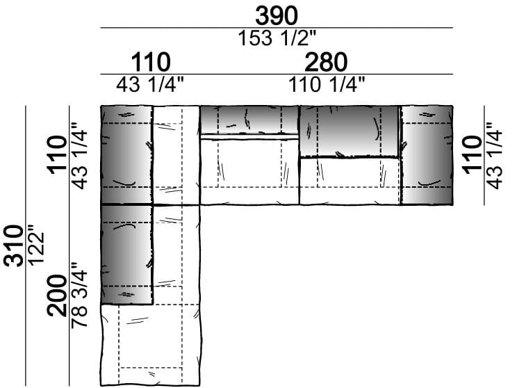 Секционный кожаный диван Arketipo CRAZY DIAMOND ARCH-00133462 - Вид №60