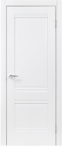 84532560 Дверь межкомнатная глухая Классико-42 60х200 см ламинация Hardflex цвет белый (с замком и петлями) STLM-0051362 Santreyd