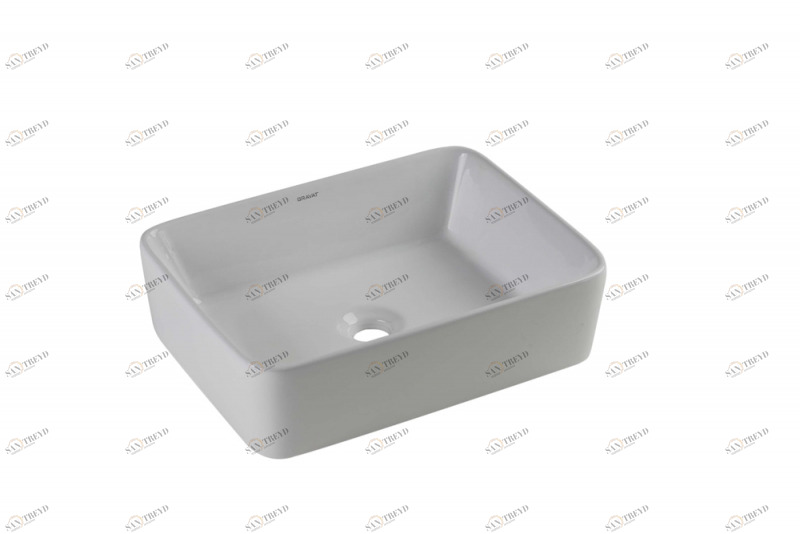 C22328W-ENG Накладная раковина на столешницу  овальная Bravat 