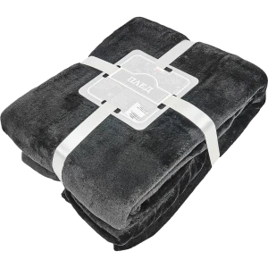 Плед «Бремар» 180х200 см микрофибра цвет чёрный