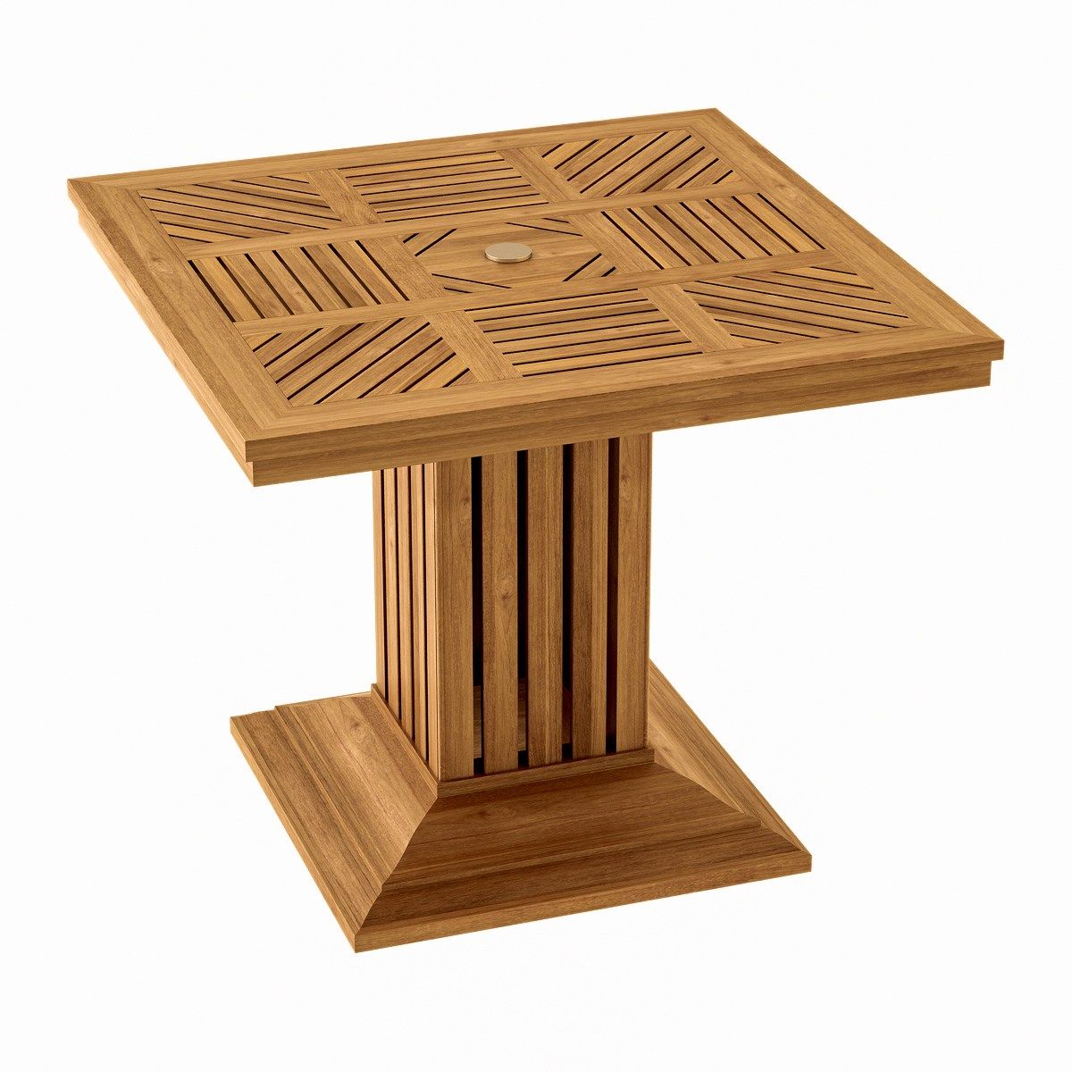 Квадратный стол из тикового дерева ASTELLO Coquelicot ARCH-00083726