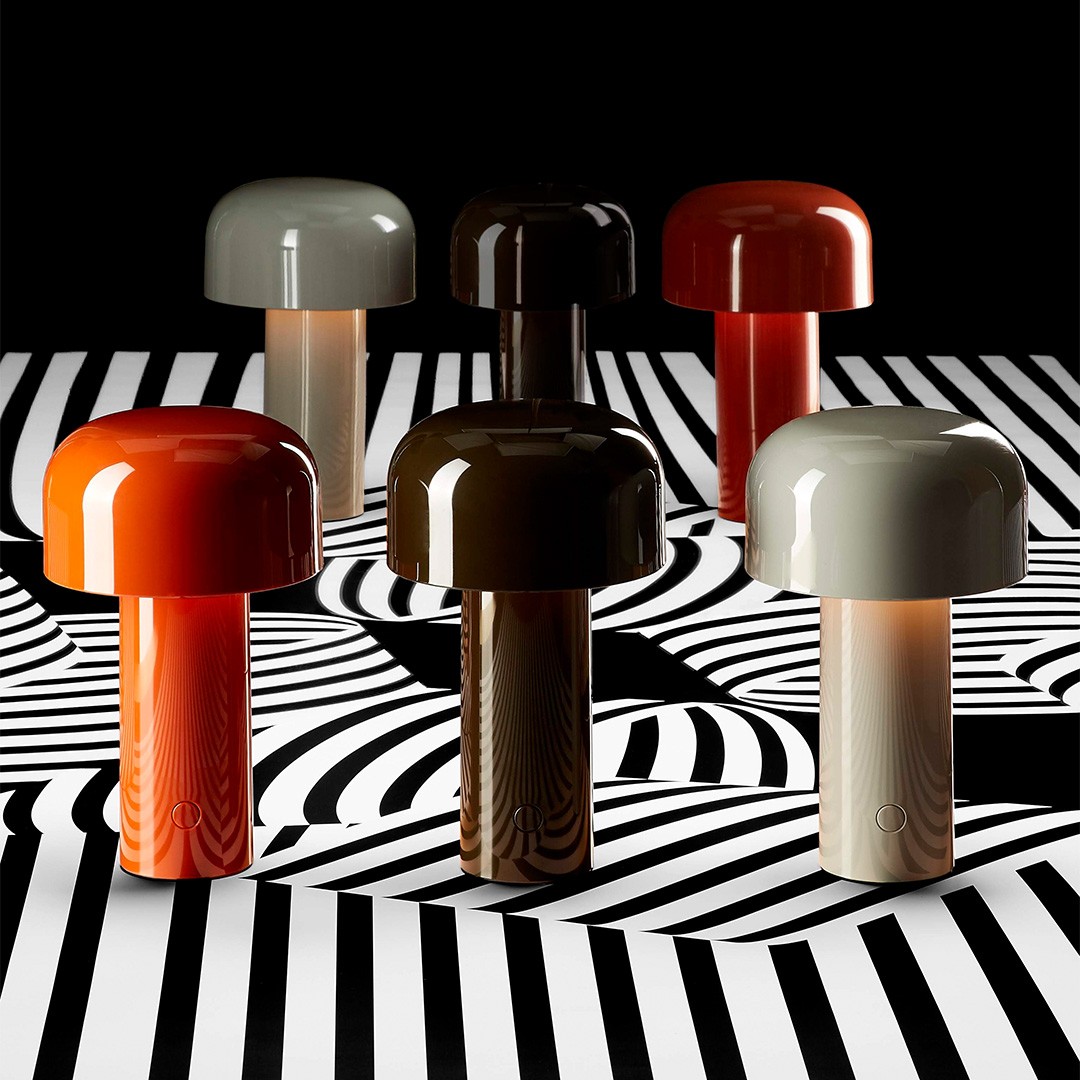 Flos Bellhop F1060020 серая лампа настольная с аккумулятором 116165 - Вид №2