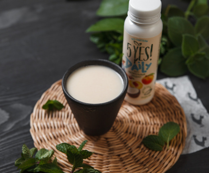 9639 Йогурт питьевой растительный "Персик" Вкусляндия  - Вид №2