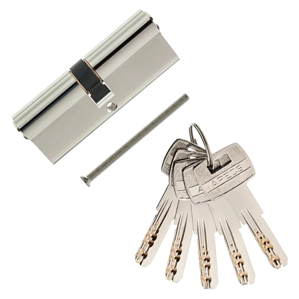 Цилиндр Apecs SM-80-NI, 40x40 мм, ключ/ключ, цвет никель STLM-2171055 - Вид №1