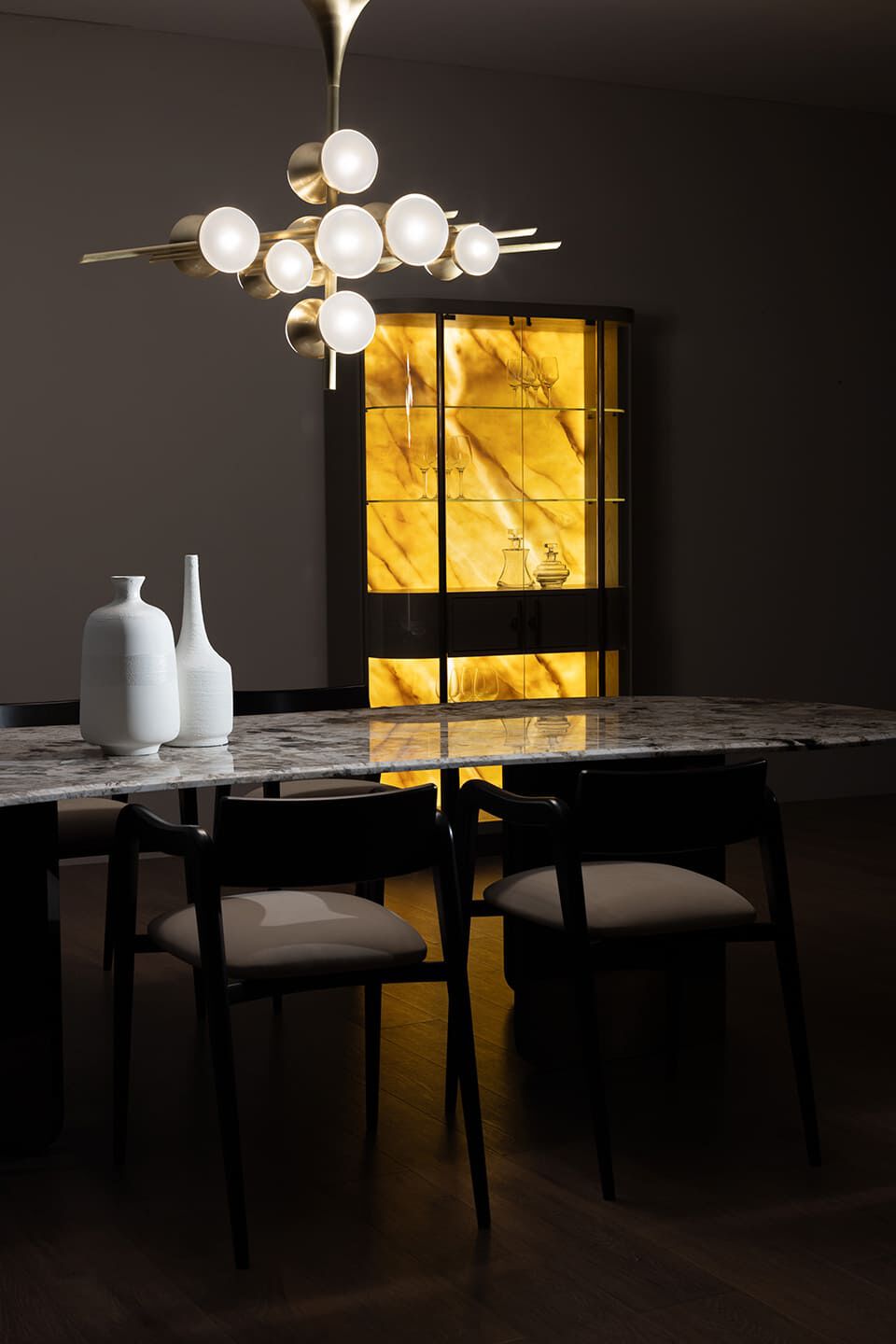 Латунный светодиодный потолочный светильник Greenapple FLUTE ARCH-00042624 - Вид №6