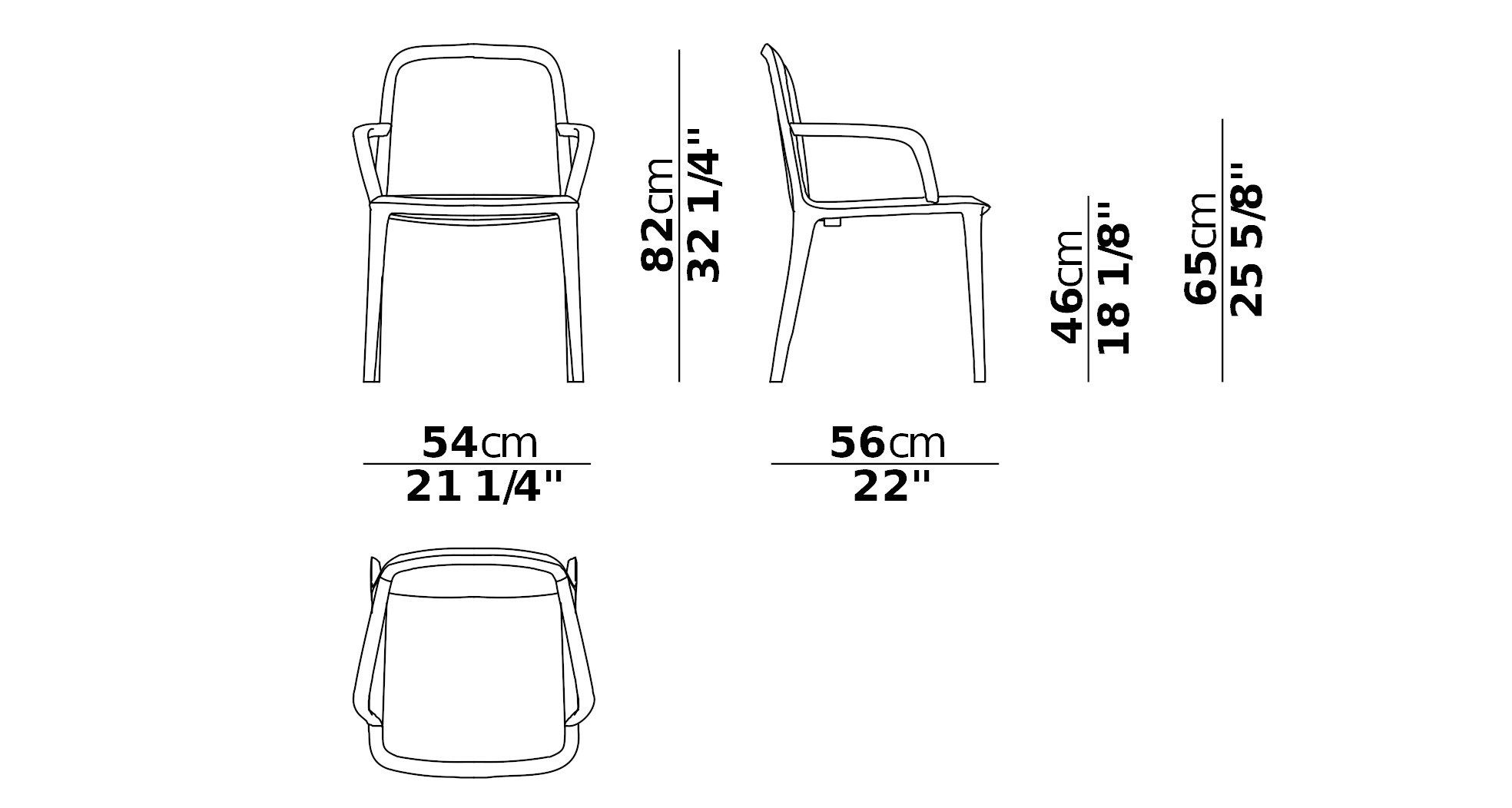 Деревянный мягкий стул для ресторана с подлокотниками CASA Mare Nostrum ARCH-00052219 - Вид №2
