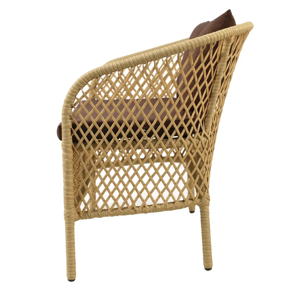 Диван Laura 120x62x80 см полиэстер/сталь бежевый Santreyd STLM-2148645 - Вид №3