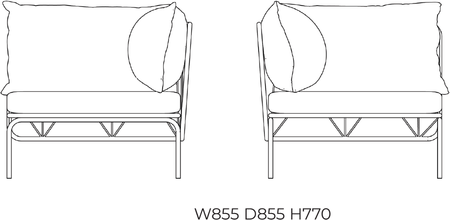 Garda Furniture Модульное угловое кресло из ткани Ataman Ga07m03 - Вид №5