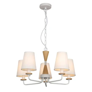91434267 Люстра подвесная светодиодная Favourite Arbor 1516-5P 5 ламп 10 м² цвет белый STLM-0926901