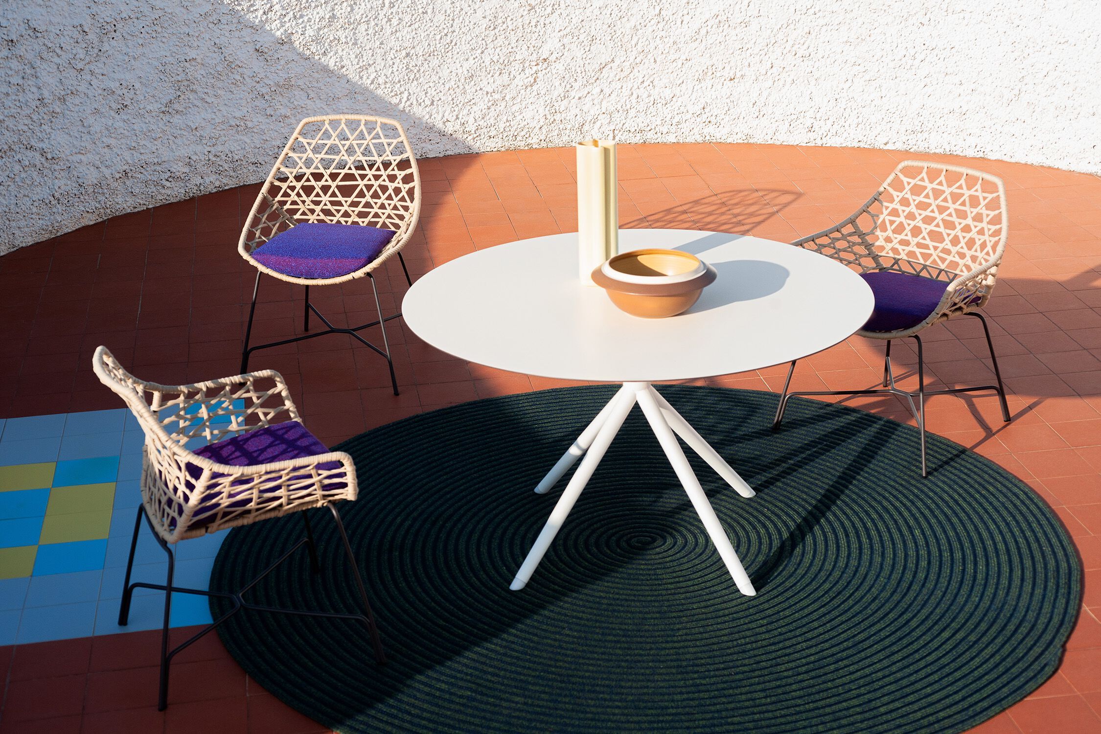 Плетеный садовый стул с подлокотниками Potocco ARCH-00087168 - Вид №4