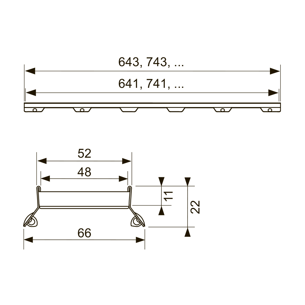 600872 Декоративные панели прямые Tece TECEdrainline - Вид №1