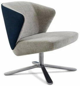 Montis Вращающееся кресло из ткани с 4 спицами и подлокотниками Back me up