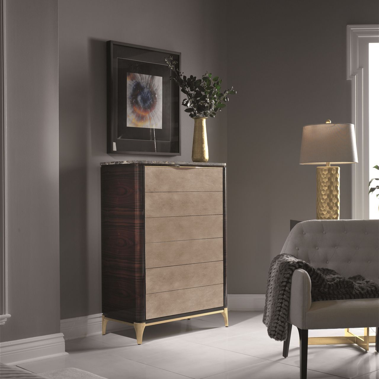 Комод из мрамора и кожи Hurtado Evolution ARCH-00027523 - Вид №8