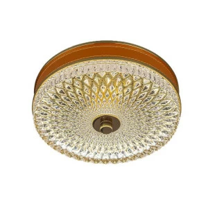 Светильник потолочный хрустальный D 22 см золотистый Frezia Light 120136 FREZIA LIGHT ДИЗАЙНЕРСКИЕ 00-3953648 Золото;прозрачный