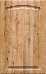 Фасады для кухни Классика Фрезеровка «Арка+» Дуб бонифачо глянец ПЭТ №232