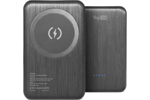 19619214 Внешний аккумулятор 10000mAh магнитная беспроводная зарядка 15W, PD 20W Черный TOP-M10 TopOn
