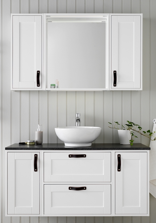 1561010 Eden Шкаф Для Умывальника 300 Белый Hafa  Белый  - Вид №3