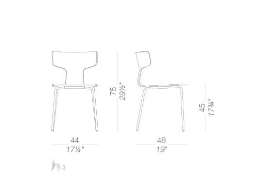 Многослойный штабелируемый стул Lapalma ARCH-00104866 - Вид №9