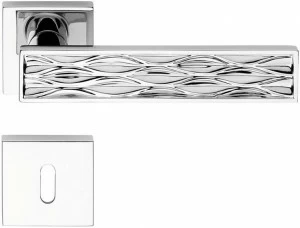 LINEA CALI' Ручка из латуни на розетке с замком Dynamic