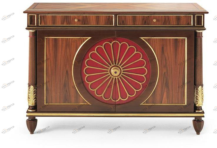 OAK Комод деревянный с распашными дверцами и ящиками Galleria sun-id-1387253