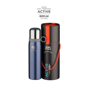 91818565 Термос 600 мл Vitax Active колба из металла цвет синий STLM-1404715